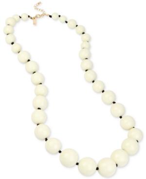Iris X Inc International Concepts Gold-tone Large Bead Long Necklace, Only At Macy's