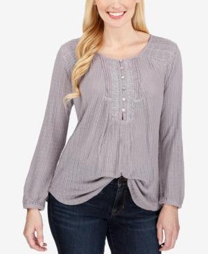 Lucky Brand Ribbed Henley Top