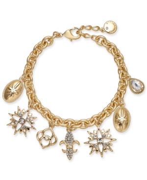 Charter Club Gold-tone Crystal Charm Bracelet, Created For Macy's