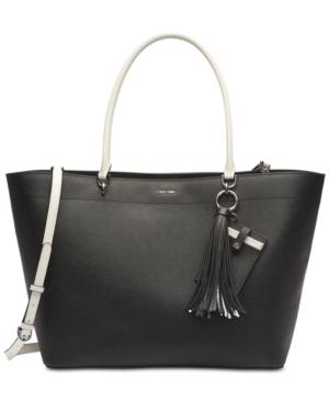 Calvin Klein Susan Leather Oversized Tote