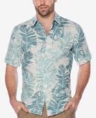 Cubavera Men's Palm-print Linen Shirt