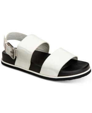 Calvin Klein Men's Magnum Smooth Tumbled Leather Sandals Men's Shoes