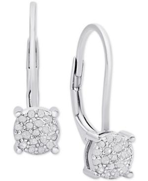 Diamond Cluster Drop Earrings (1/4 Ct. T.w.)