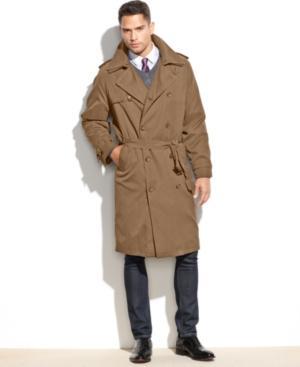 London Fog Iconic Belted Trench Raincoat