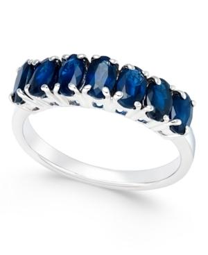 Sapphire Seven-stone Ring (2-3/4 Ct. T.w.) In Sterling Silver