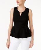Thalia Sodi Embellished Peplum Top, Only At Macy's