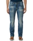 Buffalo David Bitton King-x Slim Straight Bootcut Fit Stretch Jeans