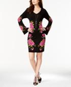 Inc International Concepts Floral-print Sweater Dress, Created For Macy's