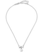 Majorica Sterling Silver Cubic Zirconia Bow & Imitation Pearl Pendant Necklace, 15 + 2 Extender