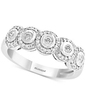 Effy Diamond Bezel Halo Ring (1/3 Ct. T.w.) In 14k White Gold