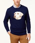 Club Room Men's Intarsia Labrador Sweater, Created For Macy's