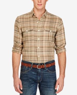 Polo Ralph Lauren Men's Plaid Military Shirt