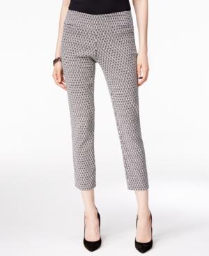 Alfani Petite Printed Pull-on Capris, Only At Macy's