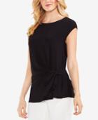 Vince Camuto Side-tie Cap-sleeve Top