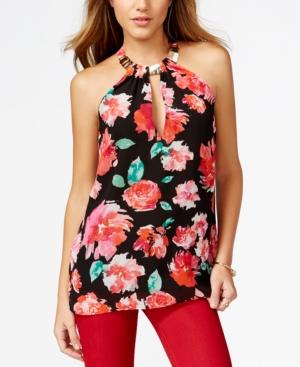 Guess Cutout Necklace Top