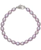Honora Style Lilac Cultured Freshwater Pearl Bracelet In Sterling Silver (7-8mm)
