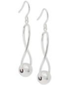 Giani Bernini Infinity Ball Drop Earrings In Sterling Silver, Created For Macy's