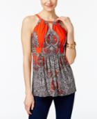 Inc International Concepts Empire-waist Halter Top, Only At Macy's