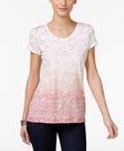 Style & Co Petite Floral-print Top, Only At Macy's