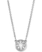 Diamond Cluster Pendant Necklace (1/4 Ct. T.w.) In 14k White Gold