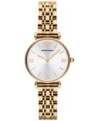Emporio Armani Women's Gold Ion-plated Stainless Steel Bracelet Watch 32mm Ar1877
