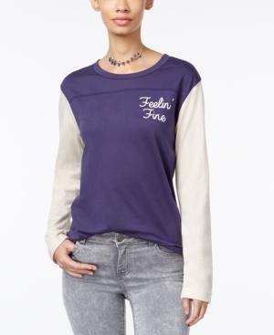 Mighty Fine Juniors' Feelin' Fine Graphic Top