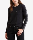 Levi's Perfect Cotton Tuxedo-stripe Pocket T-shirt