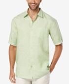 Cubavera Men's Crosshatch Linen Short-sleeve Shirt