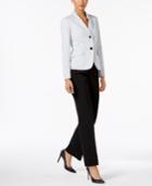 Le Suit Two-button Glazed Melange Pantsuit