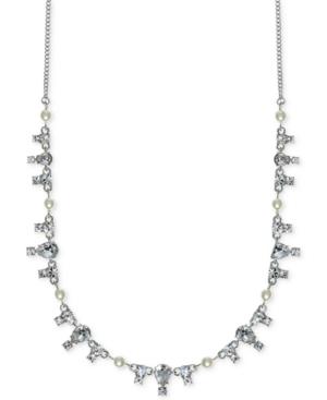 Givenchy Imitation Pearl And Crystal Collar Necklace