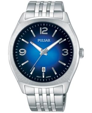 Pulsar Men's Traditional Stainless Steel Bracelet Watch 42mm Ps9487