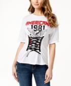 Guess Embellished Corset-laced T-shirt