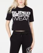 Superdry Cropped Cotton Graphic T-shirt
