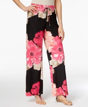 Calvin Klein Floral-print Soft Pants