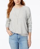 Project Social T Saw You Standing Cozy Drop-shoulder Top