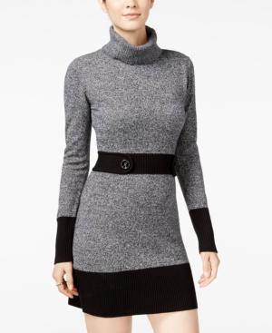 Bcx Juniors' Embellished Colorblocked Sweater Dress