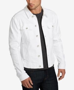 William Rast Men's White Denim Jacket