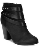 Material Girl Mini Strapped Booties, Only At Macy's Women's Shoes