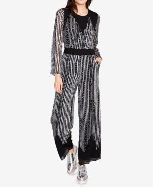 Rachel Rachel Roy Printed Tie-back Jumpsuit, Created For Macy's
