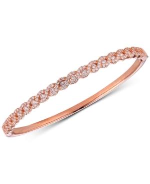Tiara Cubic Zirconia Braid-look Bangle Bracelet