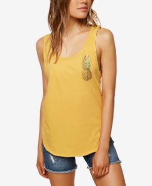 O'neill Juniors' Halfsies Cotton Graphic-print Tank Top