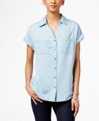 Style & Co. Button Down Denim Shirt, Only At Macy's