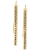 Kenneth Cole New York Gold-tone Pave Linear Drop Earrings