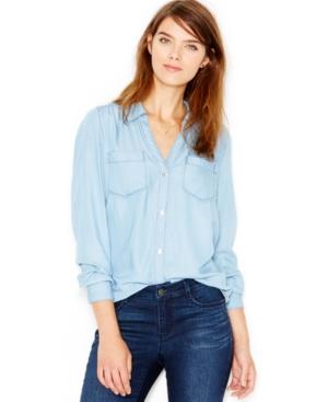 Maison Jules Chambray Shirt, Created For Macy's
