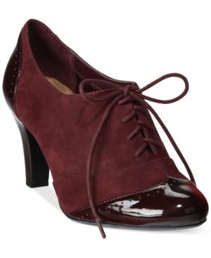 Giani Bernini Vickii Memory Foam Oxford Lace Up Booties, Only At Macy's Women's Shoes