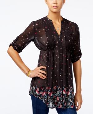 American Rag Sheer High-low Blouse, Only At Macy's