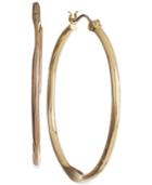 Nine West Earrings, Gold-tone Medium Hoop Earrings
