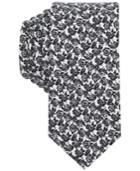 Bar Iii Men's Cabbage Rose Floral Skinny Silk Tie, Created For Macy's