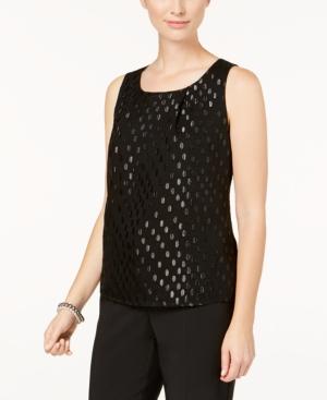 Nine West Burnout Chiffon Top