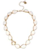Betsey Johnson Gold-tone Iridescent Stone Bug Collar Necklace